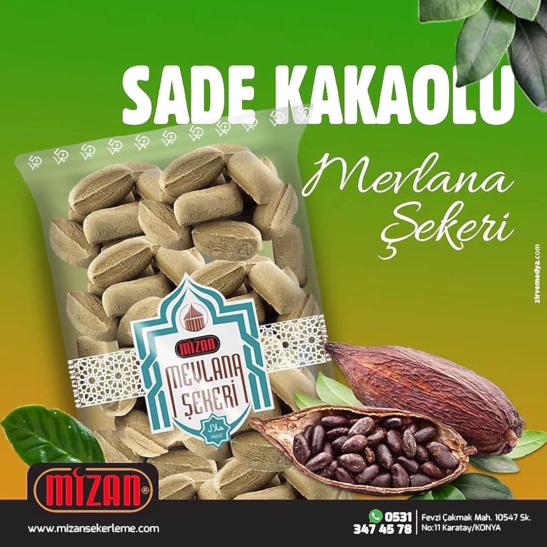 Sade Kakaolu Mevlana Şekeri